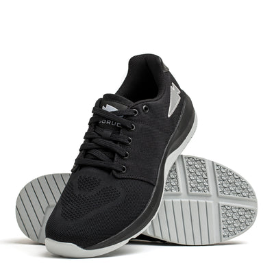 Men's Ballistic Trainers - Black + Glacier Grey W / Silver Reflective Spearhead