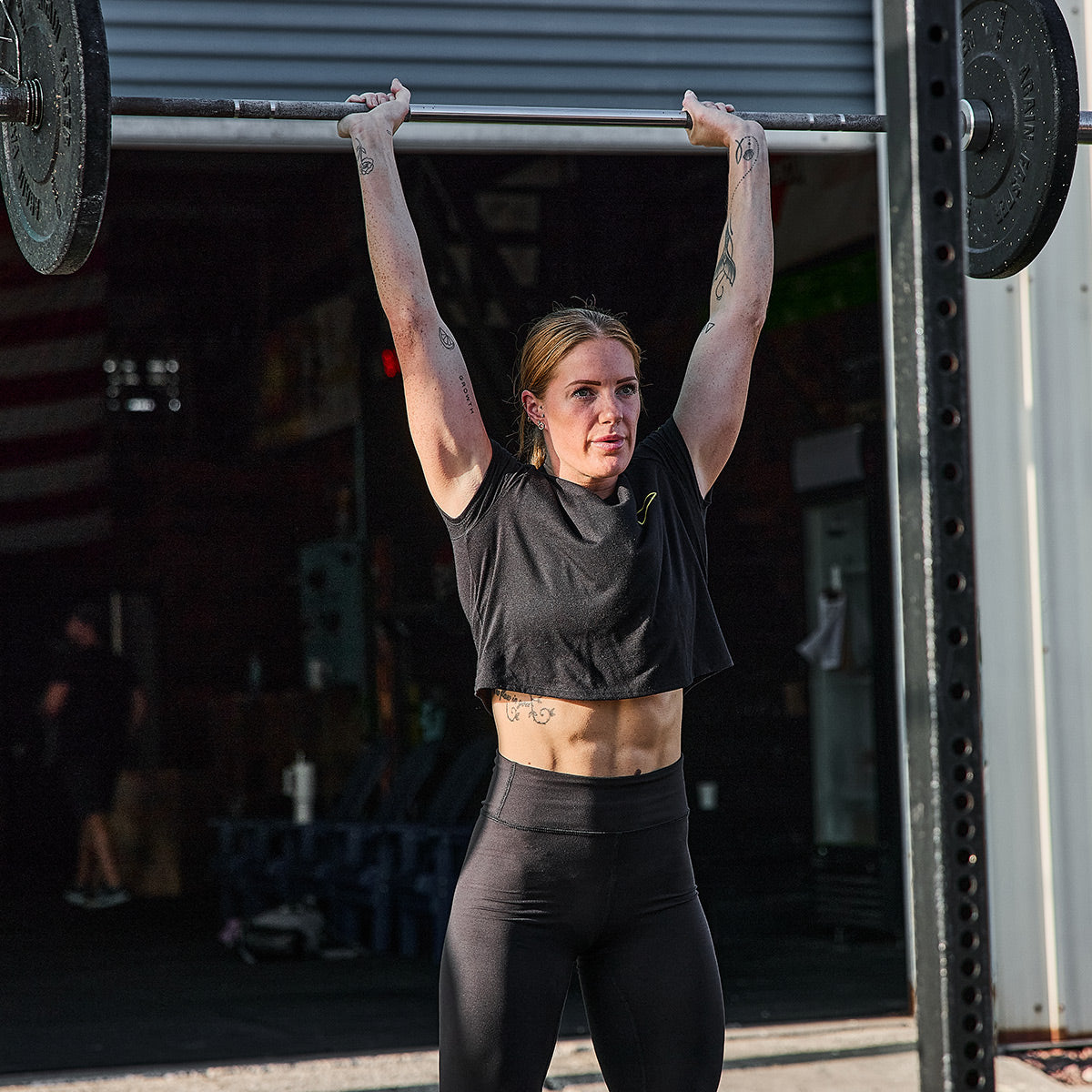 Women's Subtle Spearhead x CrossFit Cropped Tee - Poly-Blend