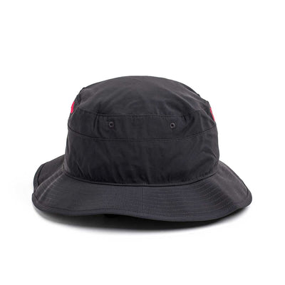 The Boonie Hat - Slick - ToughDry in black, with red accents and ventilation eyelets on the sides, provides excellent protection from the elements with its durable ToughDry® fabric.