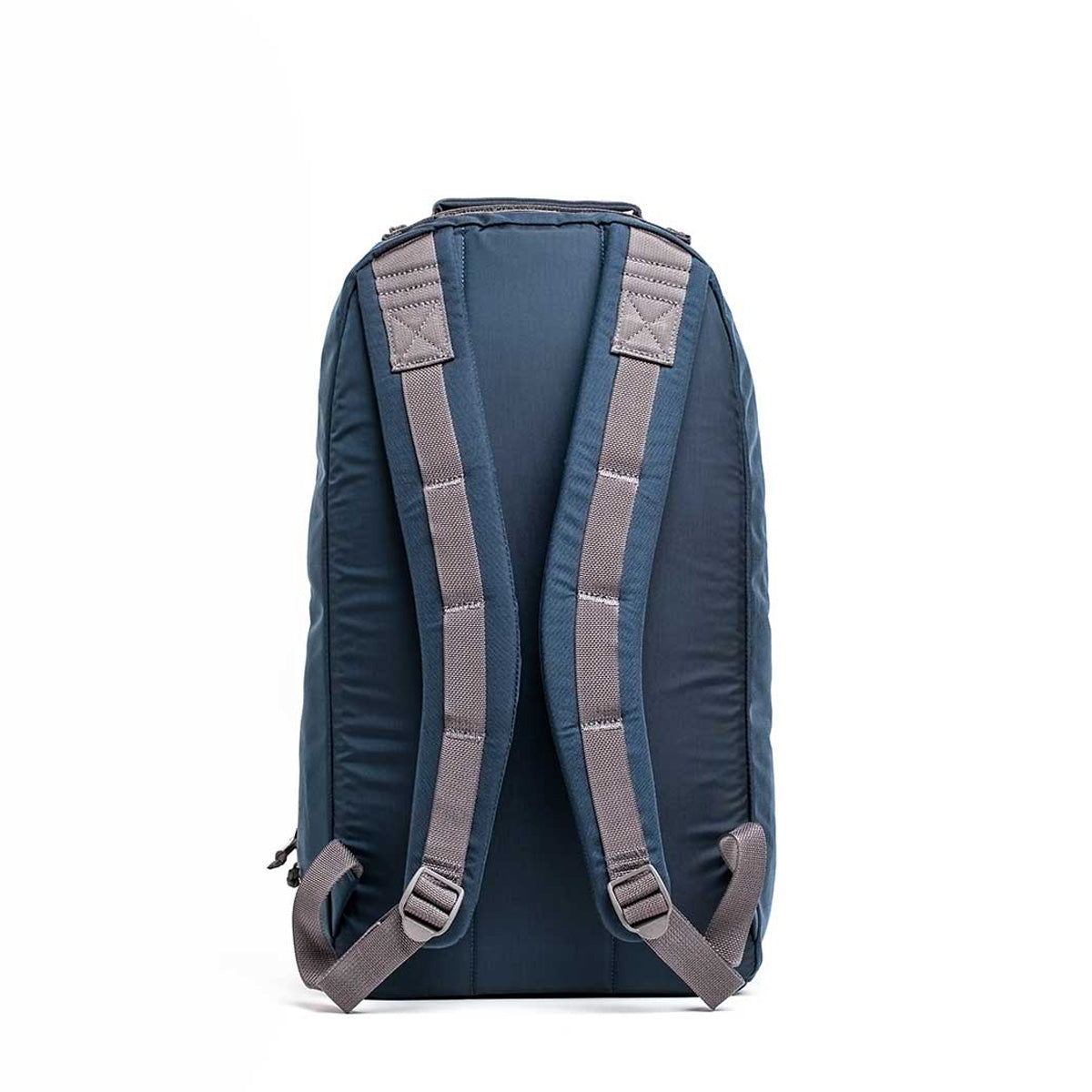 The Bullet Ruck Classic - Cordura, a blue 15L backpack with gray straps designed for rucking, is elegantly displayed from the back against a pristine white background.