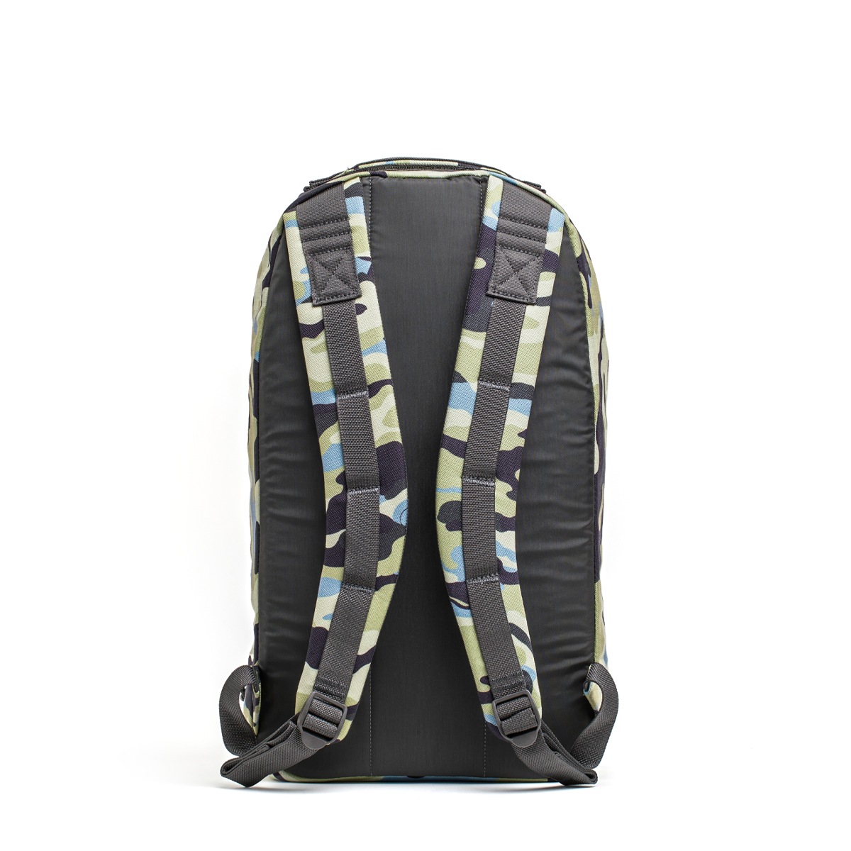 Back view of the GORUCK Bullet Ruck Classic - Cordura, featuring a streamlined design with padded straps, against a white background.