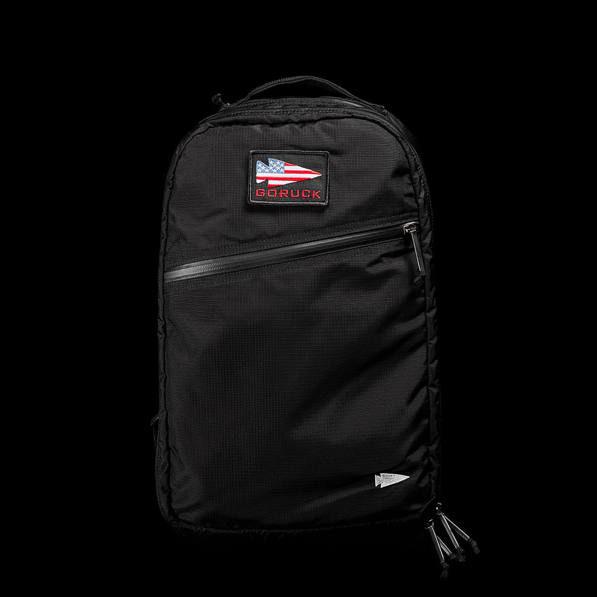 Bullet Ruck Double Compartment - Ripstop ROBIC® - Black + Speed Grey