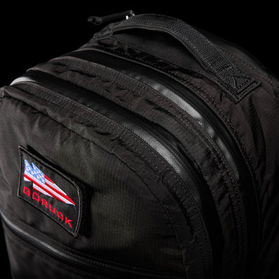 Bullet Ruck Double Compartment - Ripstop ROBIC® - Black + Speed Grey