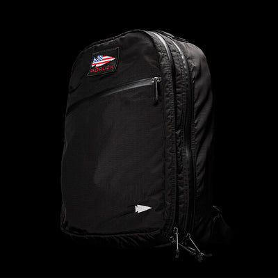 Bullet Ruck Double Compartment - Ripstop ROBIC® - Black + Speed Grey