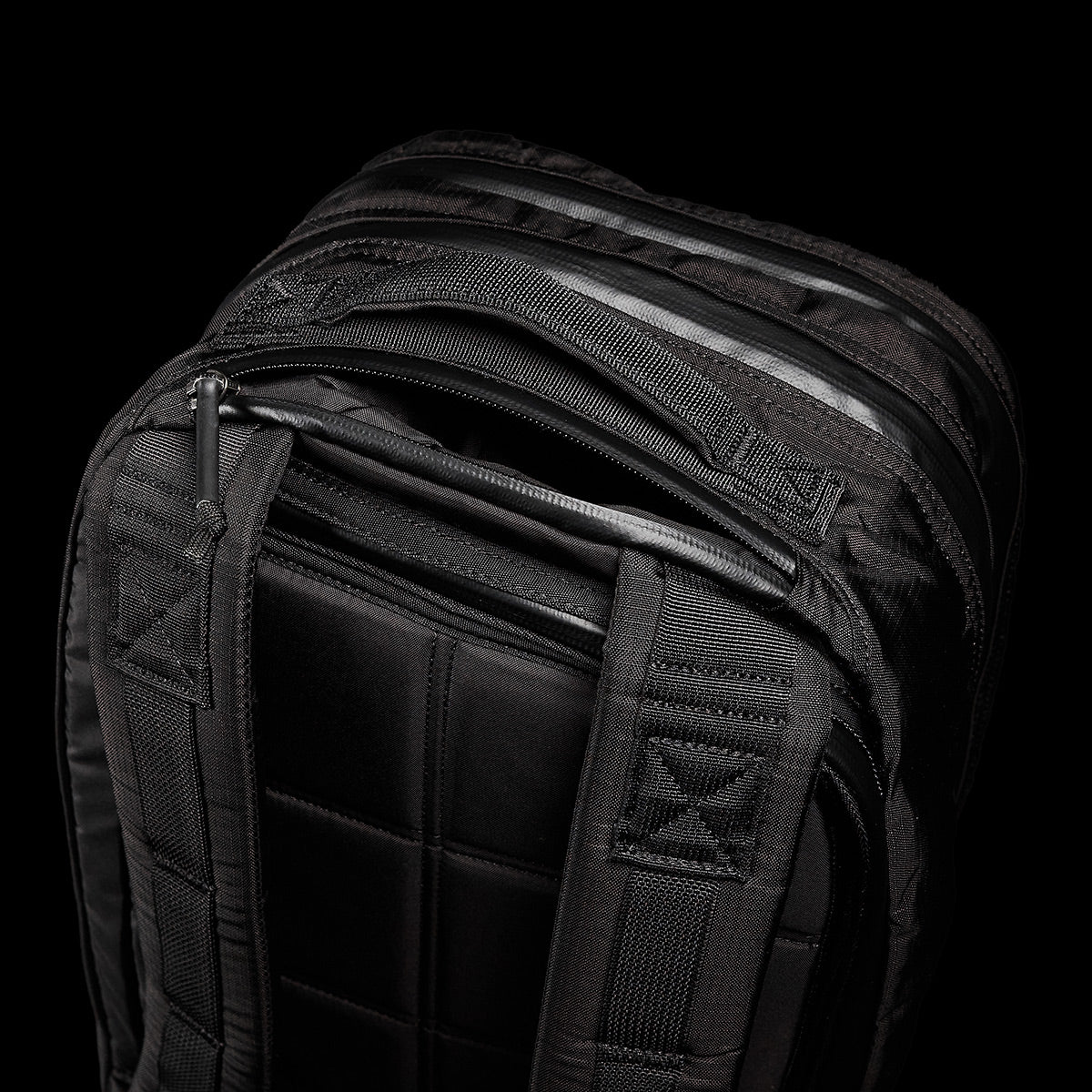 Bullet Ruck Double Compartment - Ripstop ROBIC® - Black + Speed Grey