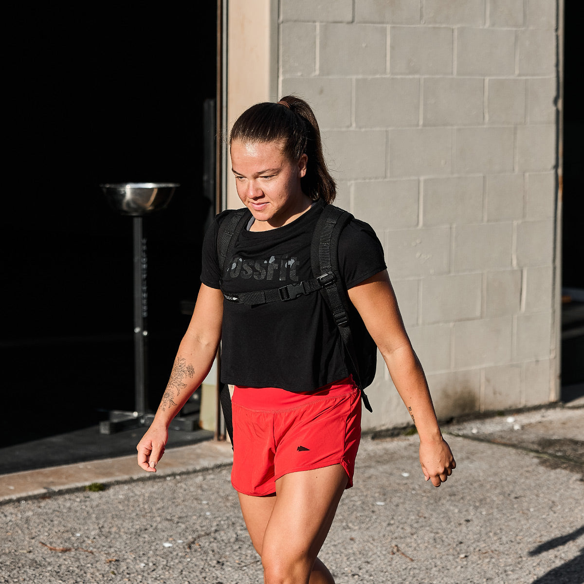 Women's CrossFit Cropped Tee - Poly-Blend