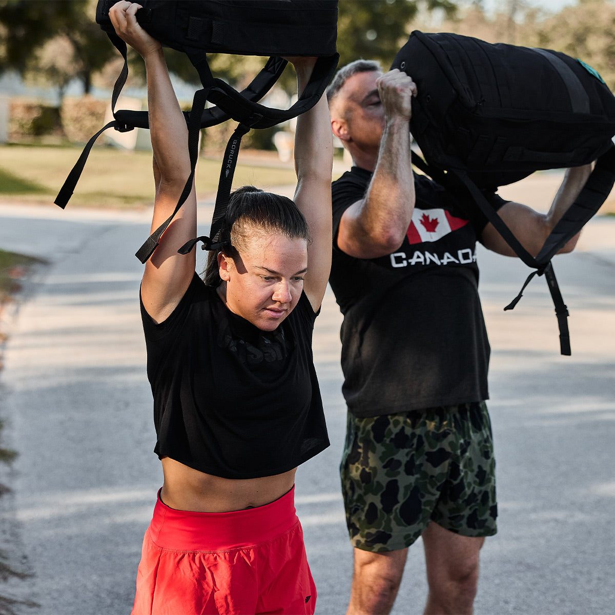 Women's CrossFit Cropped Tee - Poly-Blend