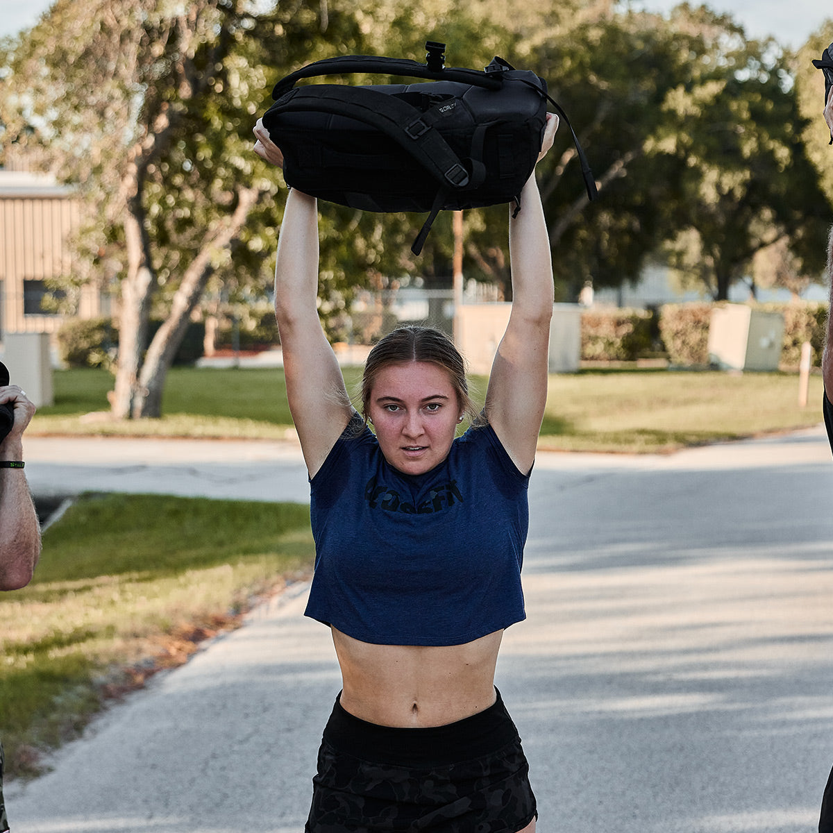 Women's CrossFit Cropped Tee - Poly-Blend