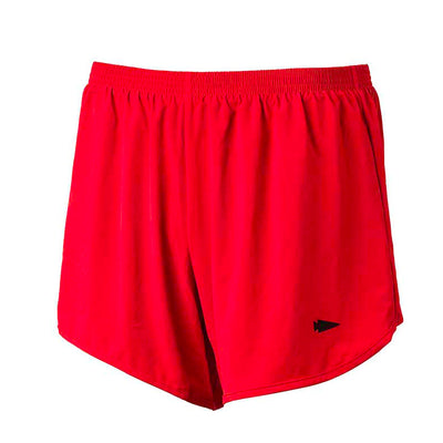 A pair of bright red Men’s Ranger Panties - ToughStretch by GORUCK, featuring an elastic waistband and a small black logo on the lower left side. These shorts are made from ToughStretch fabric for ultimate comfort and durability. Displayed against a plain white background, they come with Scars Lifetime Guarantee for enduring confidence.