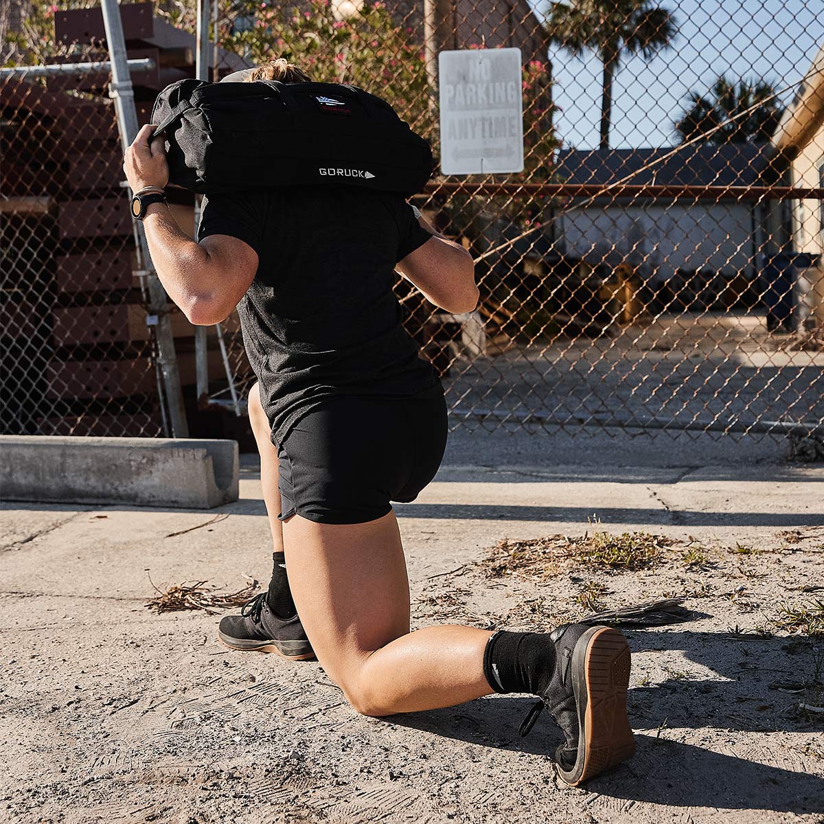 Women's Ballistic Trainers - Black + Gum w/ Black Reflective Spearhead