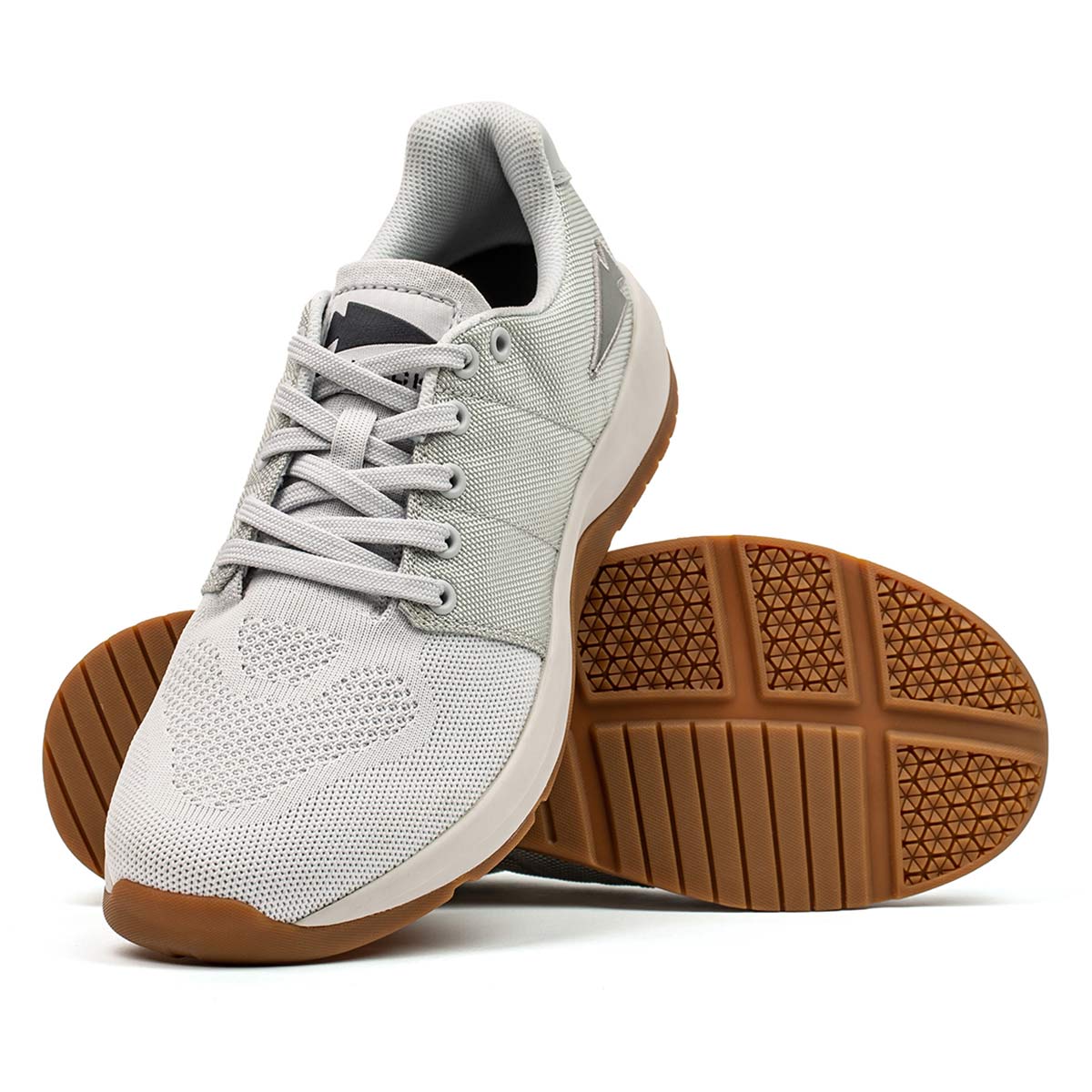 Women's Ballistic Trainers - Lunar Rock + Gum w/ Silver Reflective Spearhead