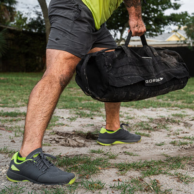 Men's Ballistic Trainers - Wolf Grey + Acid Lime W / Acid Lime Reflective Spearhead