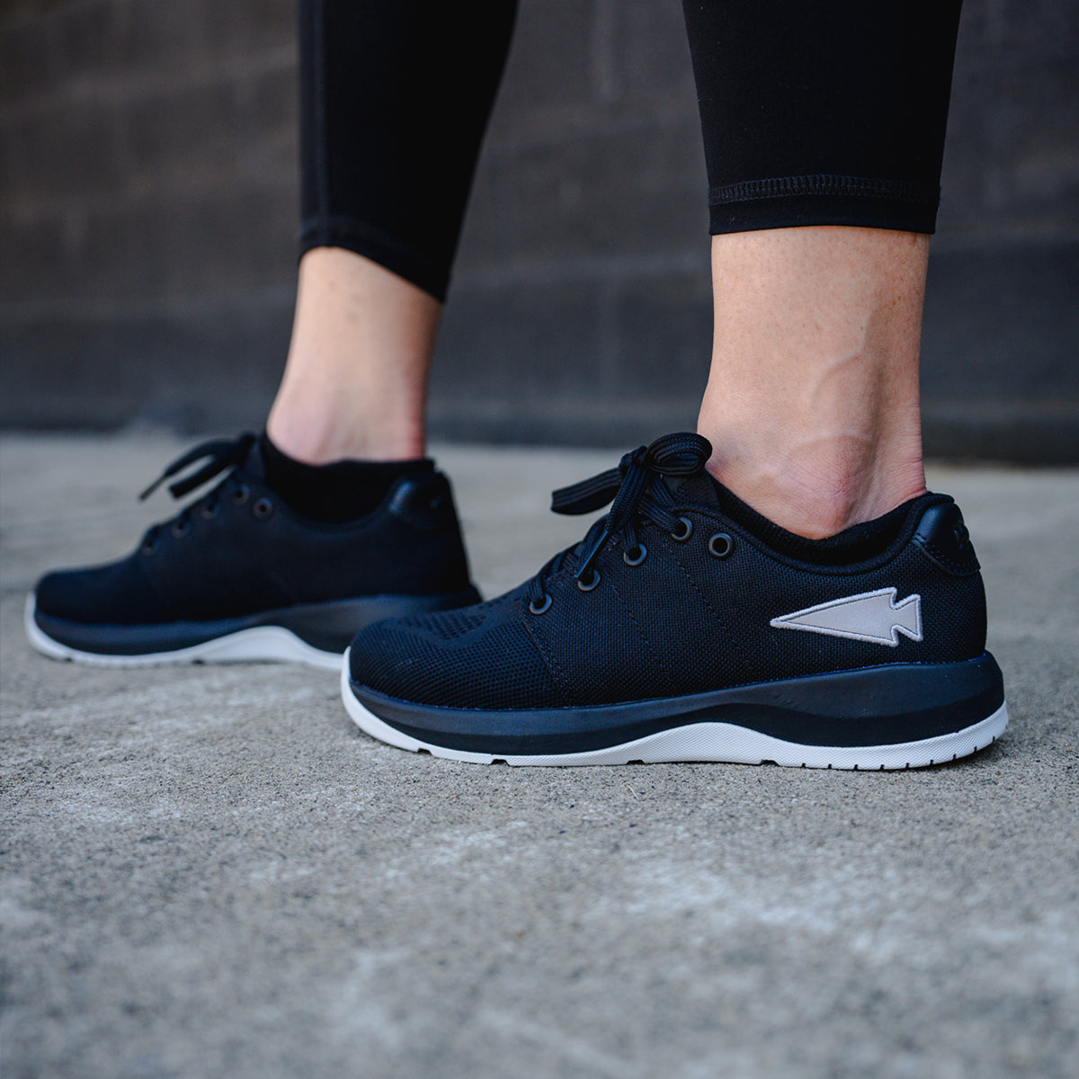 Women's Ballistic Trainers - Black + Glacier Grey W / Silver Reflective Spearhead