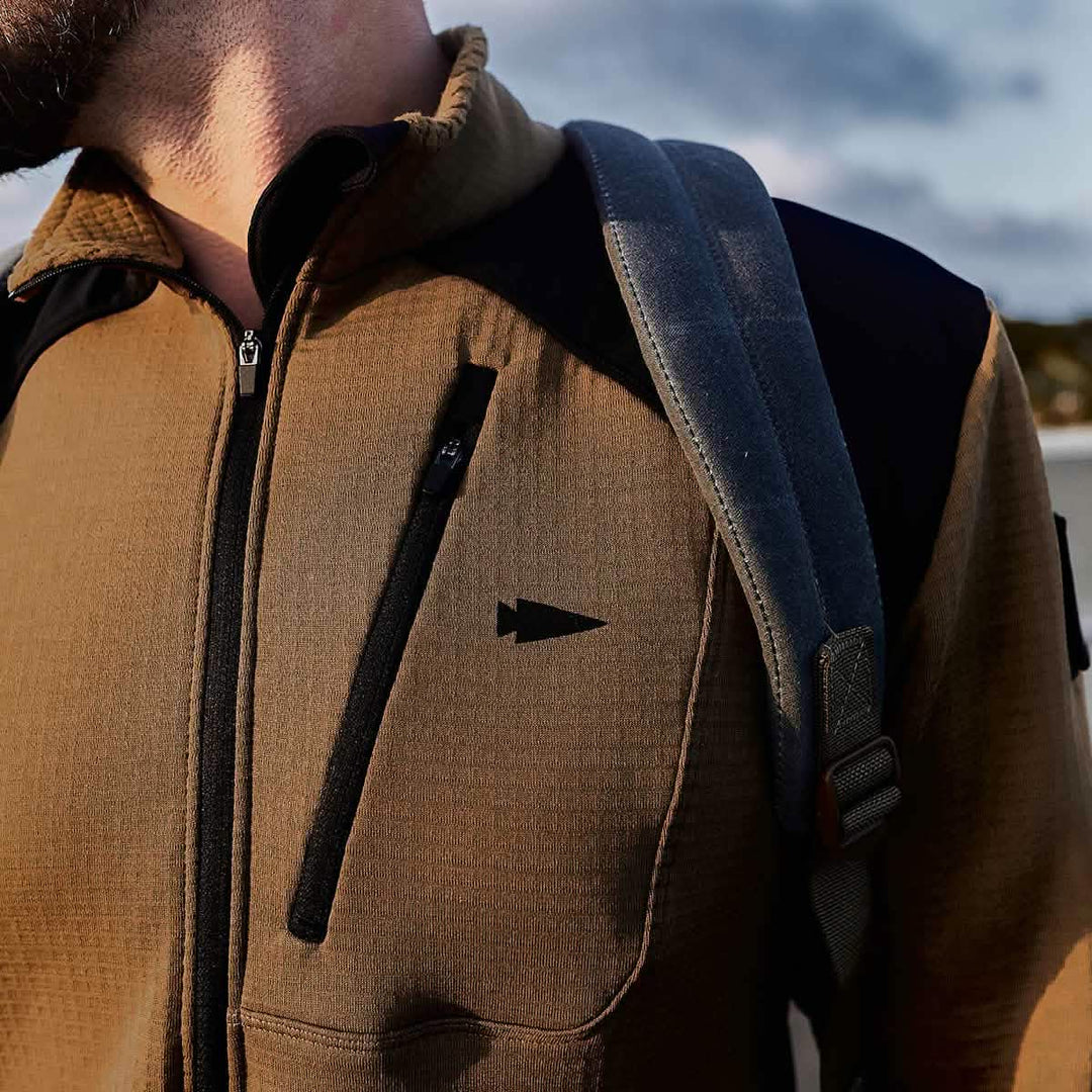 Indestructible Grid Fleece Half Zip The GORUCK Grid Fleece Jacket